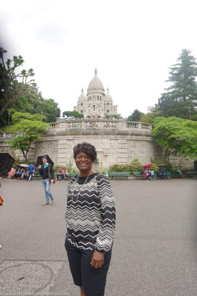 Mom in front of Sacré-Couer